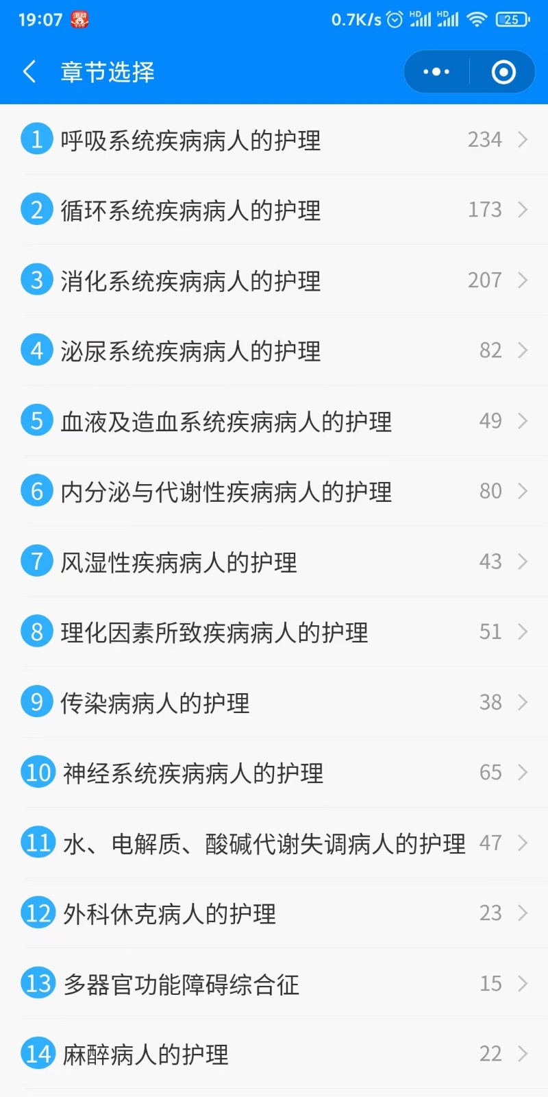 主管护师章节 主管护师章节